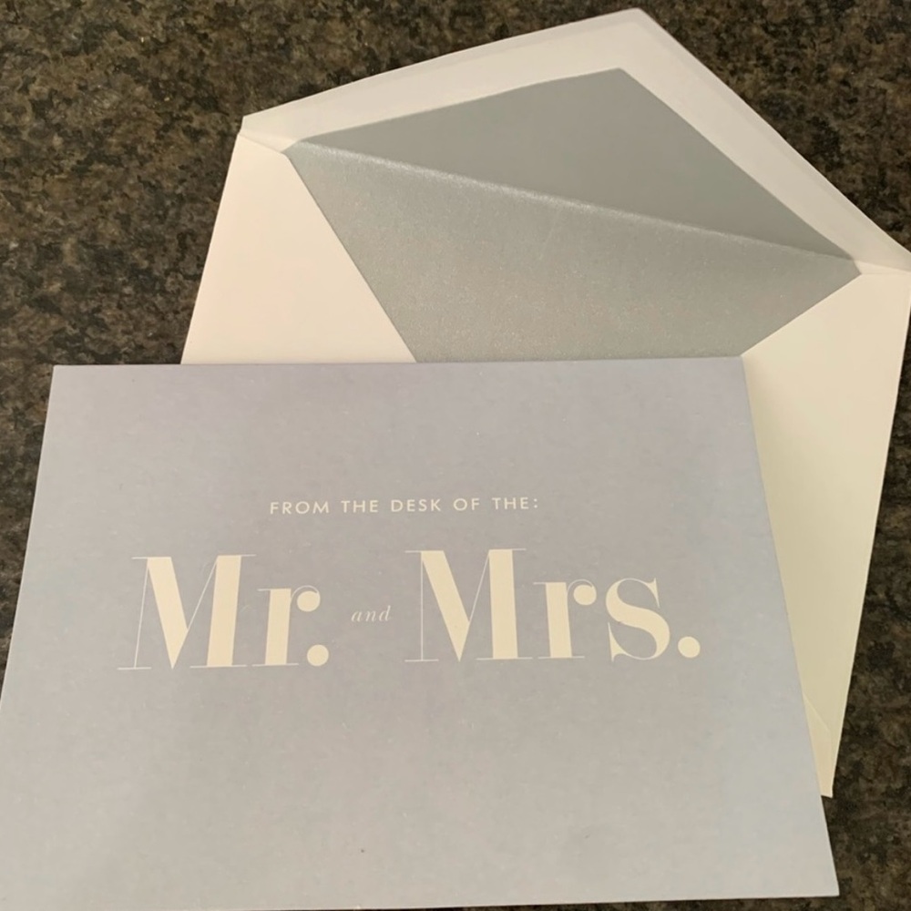 Kate Spade Gray Thank You Card Set